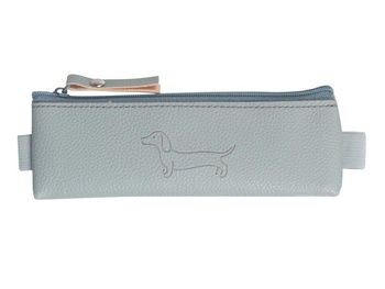 Saszetka mini z gumką na zeszyt Sharky light gray