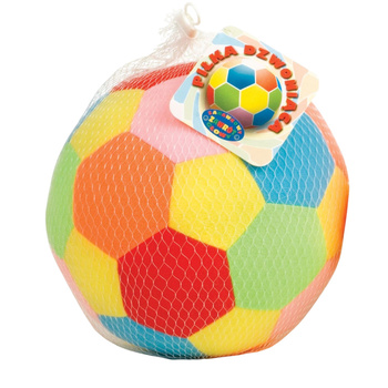 Piłka Sensoryczna Welurowa Mała z Dzwonkiem dla Niemowląt Prezent Zabawka