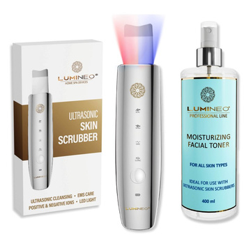 Peeling Kawitacyjny Led + tonik nawilżający LUMINEO
