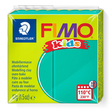 Kostka FIMO Kids 42g zielony masa termoutwardzalna Staedtler