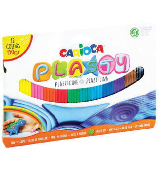 Plastelina PLASTY Carioca 12 kolrów (42691)