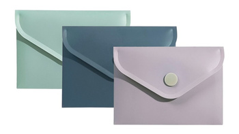 Paczka Teczka A7 koperta PP morandi mix kolorów 10 sztuk