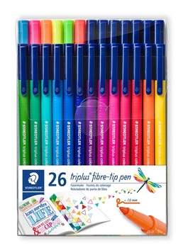 Flamaster Triplus 1 mm 26 kolorów Staedtler