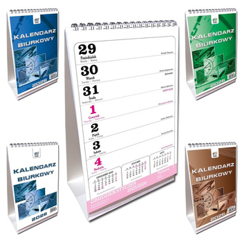 Kalendarz 2026 A5 biurkowy pionowy 1szt.mix