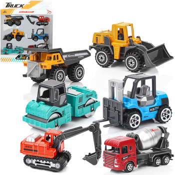 ZESTAW POJAZDÓW BUDOWLANYCH METAL 6 SZT