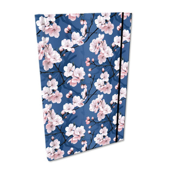 Notes A5 kratka z gumką Soft Touch Kwiat Wiśni