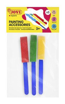 Pędzle z gąbki małe 3 szt.