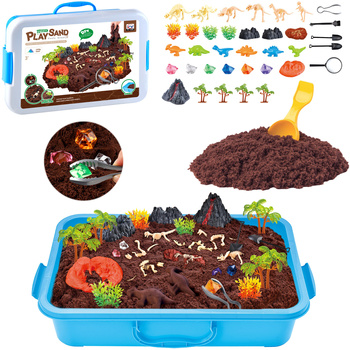 PIASEK KINETYCZNY AKCESORIA 1200g DINO