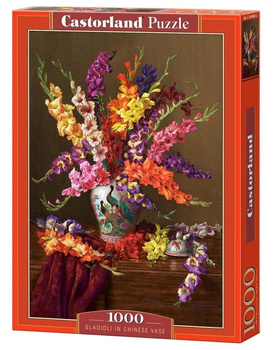 Puzzle 1000 Gladioli in Chinese Vase CASTOR Castorland