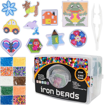 Koraliki Do Prasowania Zestaw Kreatywny Dla Dzieci Prezent Kolorowe