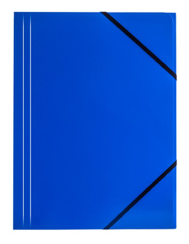 Paczka Teczka A4 kartonowa z gumką niebieska 6 sztuk