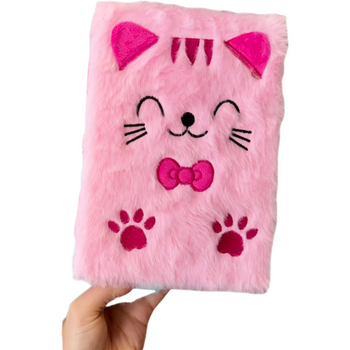 PAMIĘTNIK NOTES PLUSZOWY PLUSZ ZAPISKÓW KOTEK KOT PREZENT DLA DZIEWCZYNKI