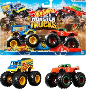 Hot Wheels Monster Trucks Pojazd 1:64 2-pak (8szt) Mattel