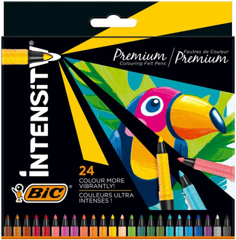 Flamastry Intensity Premium BIC 24 kolorów