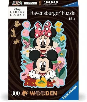 Puzzle drewniane 300 Disney Myszka Mickey & Minnie Ravensburger