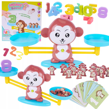 Gra Edukacyjna Nauka Liczenia Waga Małpka Działania Matematyczne Zestaw