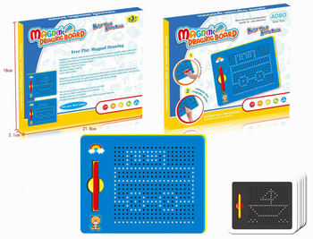 Tablica magnetyczna niebieska edukacyjna dla dzieci rysowanie pisanie