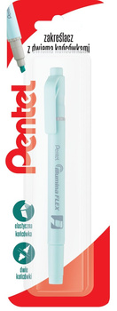 Zakreślacz dwustronny SLW11P pastelowy błękitny 1 szt.