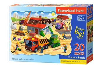 Puzzle 20 maxi - House in Construction CASTOR Castorland