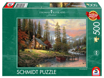 Puzzle 500 PQ T. Kinkade Spokojne schronienie 103418