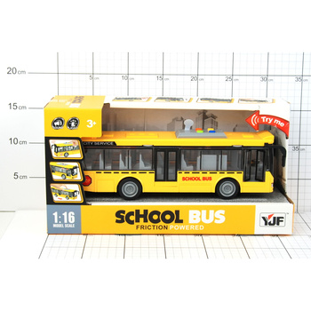 Autobus zabawka światła dźwięki edukacyjny interaktywny w pudełku dla dziec