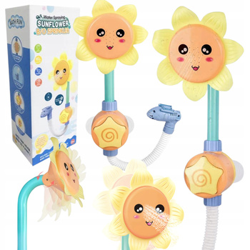 Słuchawka Prysznicowa Słonecznik Zabawka Do Kąpieli Na Przyssawkach
