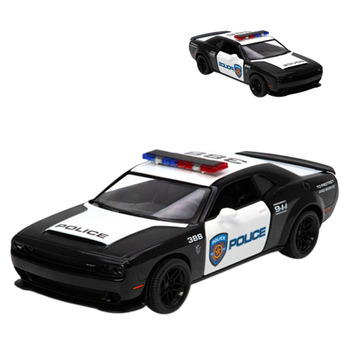 Auto Policyjne Dodge Challenger Demon 2023 Metalowe Samochód 1:40 Prezent