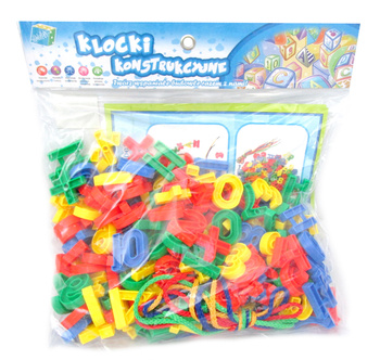 Cyferki do nawlekania edukacyjne drewniane rozwijające umiejętności dziecka