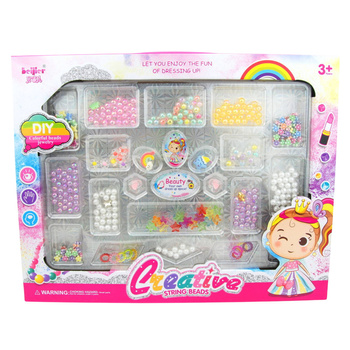 Koraliki Do Biżuterii Zestaw Kreatywny Dla Dzieci Pudełko Prezent