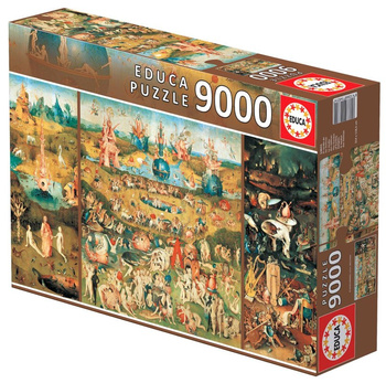 Puzzle 9000 Ogród rozkoszy ziemskich Hieronim Bosch