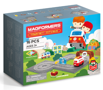 MAGFORMERS TOWN SET- AUTOBUS 16 EL.