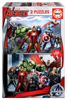 Puzzle 2x100 Avengers 110656