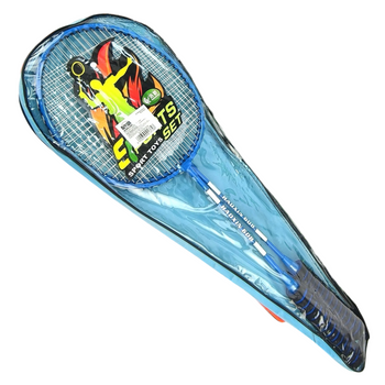 Zestaw Rekreacyjny Do Badmintona Dla Dzieci Metalowe Rakietki + Lotka