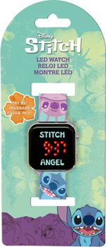 Zegarek LED z kalendarzem Stitch LAS4197