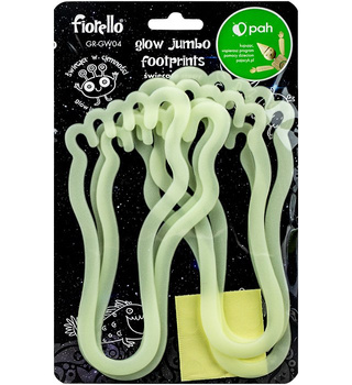 Ozdoby fluorescencyjne Stopy Fiorello 6 szt. GR-GW04