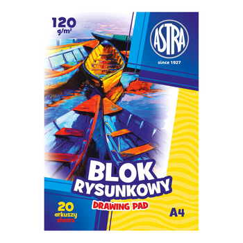 BLOK RYSUNKOWY A4 120g - Astra