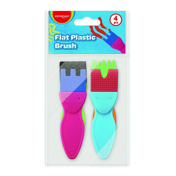 Pędzle do malowania KEYROAD 4 sztuki blister