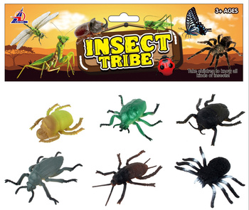 Owadzie figurki edukacyjne 6 sztuk realistyczne modele dla dzieci