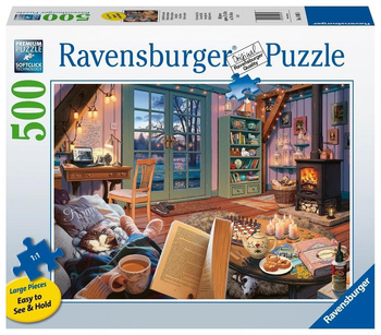 Puzzle 2D: Przytulne miejsce 500el Ravensburger