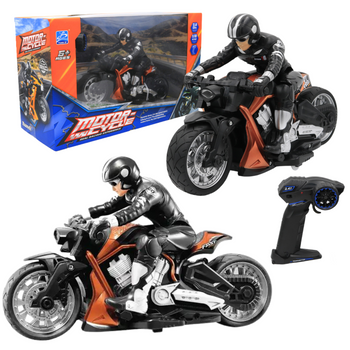 Motocykl Zdalnie Sterowany Na Pilot Motocyklista RC Figurka Zestaw