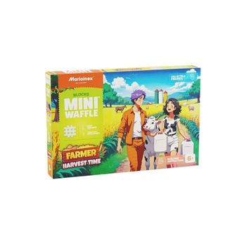 Klocki konstrukcyjne Waffle mini Farmer Czas zbiorów
