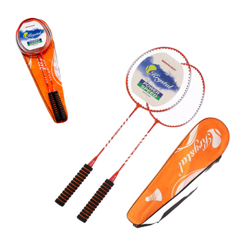 Zestaw rakiet do badmintona w pokrowcu lekki i wytrzymały dla aktywnych