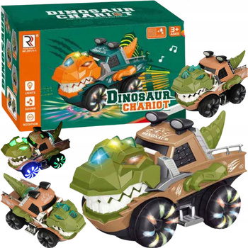 Dinozaur Samochód Terenowy Interaktywny Auto Dla Dzieci Światła Dźwięki