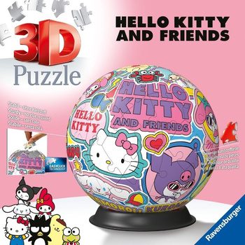 Puzzle 3D: Hello Kitty Kula 72el Ravensburger