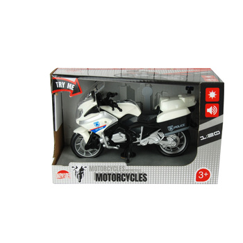 Motocykl policyjny światło dźwięki zabawka w pudełku dla dzieci