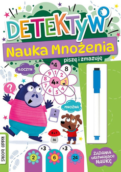 Detektyw. Nauka mnożenia. Piszę i zmazuję