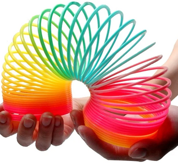 Sprężynka kolorowa magiczna zabawka tęczowa dla dzieci rozwija kreatywność
