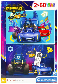 Puzzle 2 x 60 Super Kolor Batwheels 24812