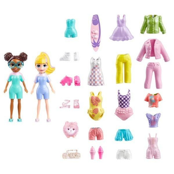 Polly Pocket Zestaw modowy duży z 2 lalkami HRD61 Mattel