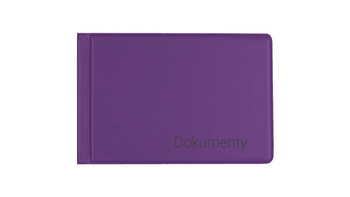 Okładka na dokumenty małe violet